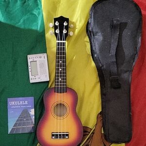 Sunburst Ukulele with Case